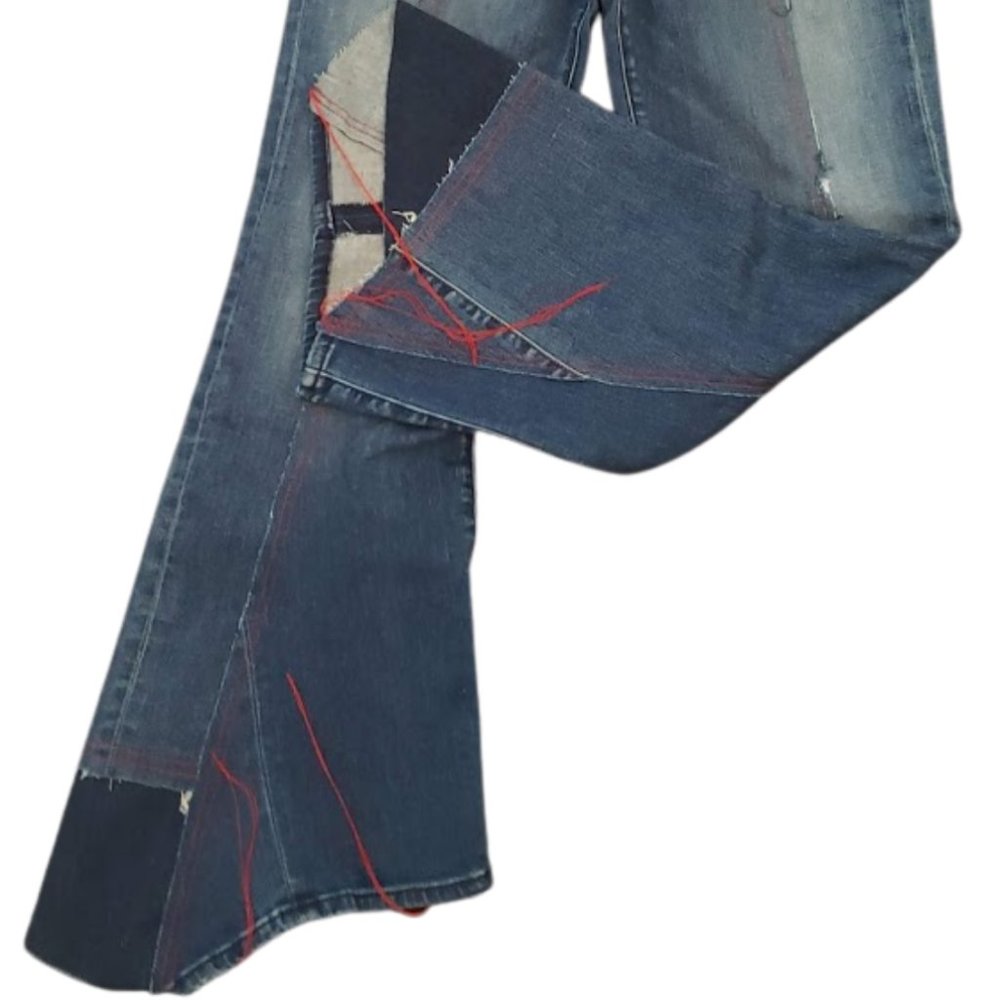 NEW J Brand xKozaburo Jolene Mysticism Flare Jeans - Picture 9 of 16